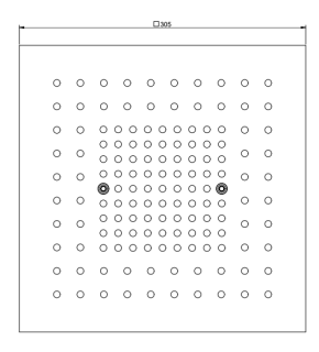Накладная панель для верхнего душа Gessi Afilo 57002.708 30 см брашированная медь